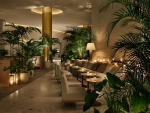 The Miami Beach EDITION Lobby at Night