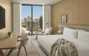 Guest room with city view