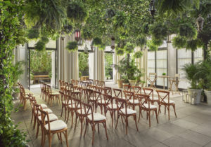 Meeting space with overhead garden